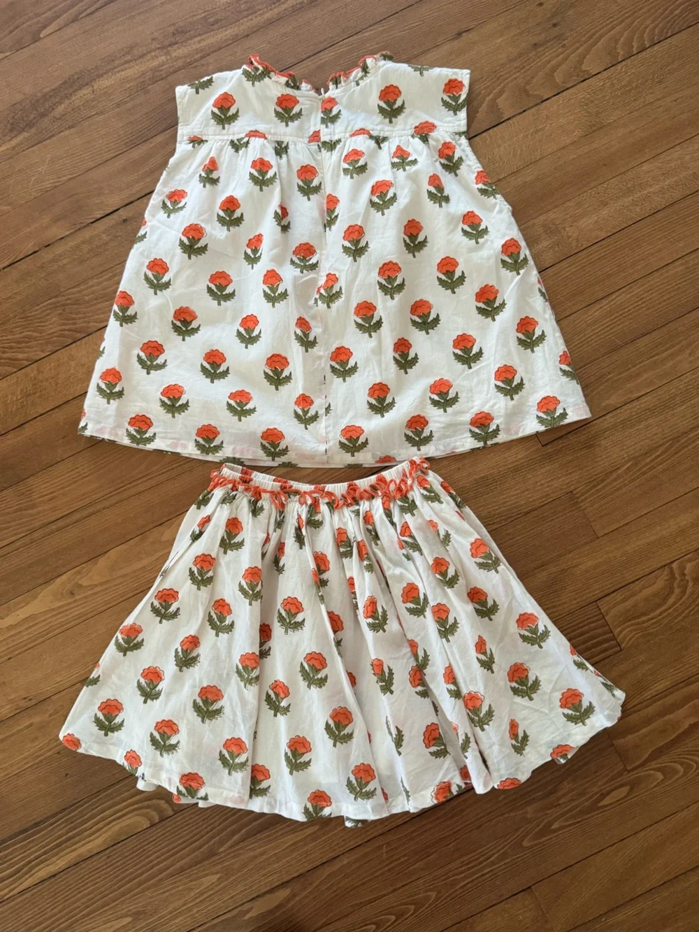 Pink Chicken Skirt Set